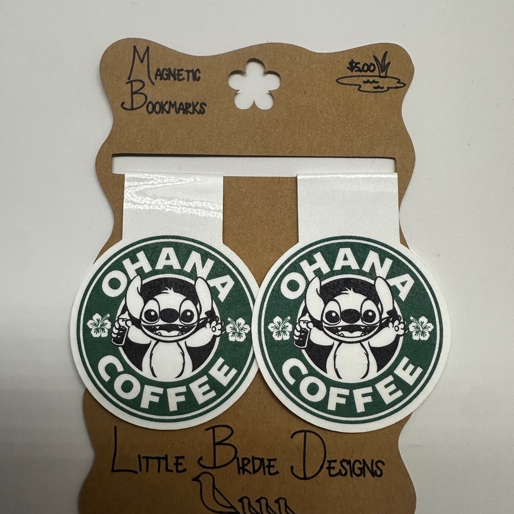 Ohana Coffee Magnetic Bookmarks